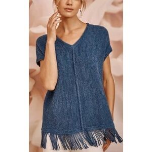 Pure Jill V Neck Sleeveless Sweater size medium